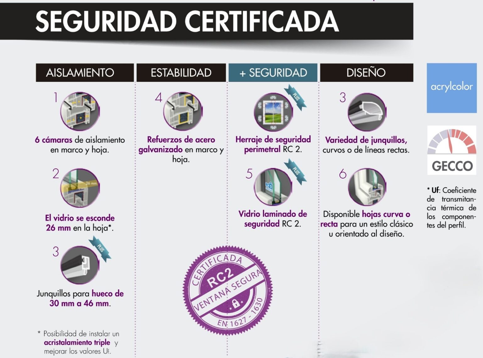 Ventana de PVC acabado madera con herrajes de seguridad para casas rurales en Herencia